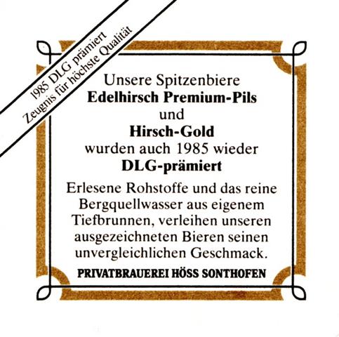 sonthofen oa-by hirsch edel 2b (quad180-dlg 1985-schwarzgold)